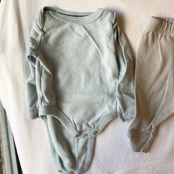 Set of 7 Cloud Island Baby Boy Shirts and Pants Long Sleeve size 0-3M Blue Gray - Picture 6 of 11